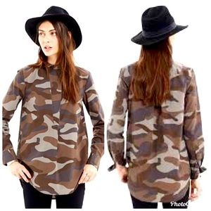 Madewell The Perfect Tunic Camo
